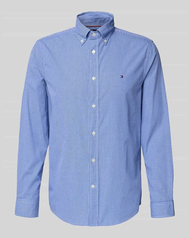Tommy Hilfiger Regular Fit Freizeithemd aus reiner Baumwoll-Popeline Royal