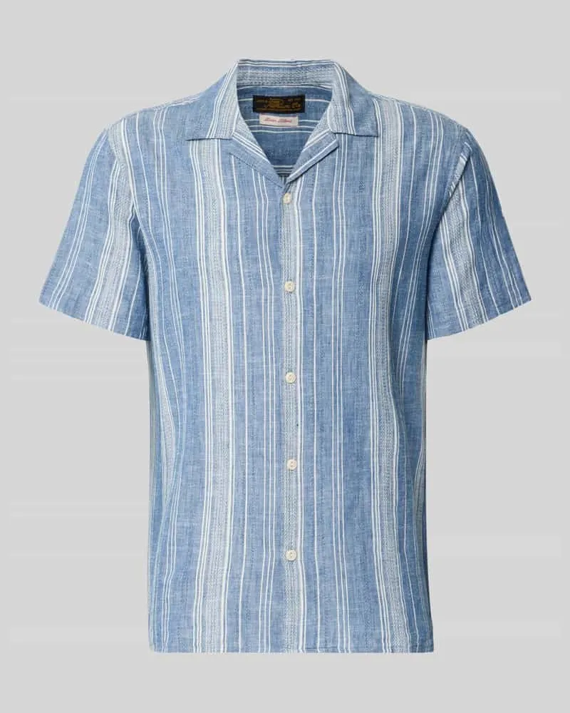 Jack & Jones Regular Fit Freizeithemd mit Leinen-Anteil Modell 'Summer Bleu