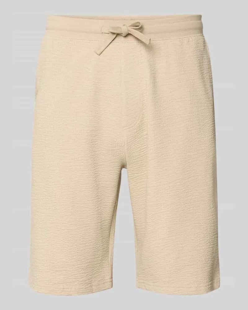 S.Oliver Relaxed Fit Bermudas aus Baumwoll-Mix Modell 'DETROIT Beige