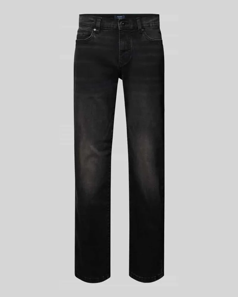 McNeal Regular Fit Jeans im Used-Look Anthrazit