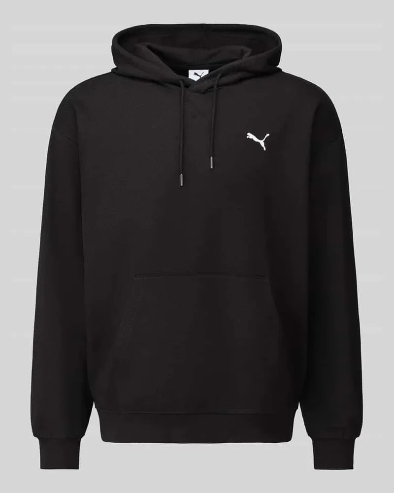 Puma Comfort Fit Hoodie aus Baumwoll-Mix Modell 'ESS ELEVATED Black