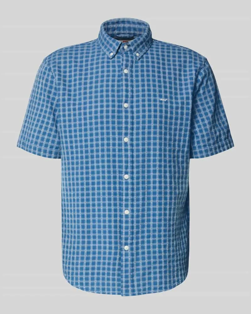 Levi's Relaxed Fit Freizeithemd aus reiner Baumwolle Modell 'AUTHENTIC BUTTON DOWN Blau