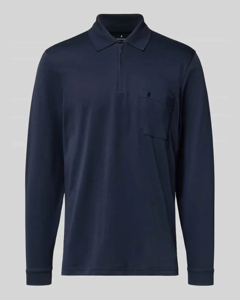 Ragman Poloshirt mit Brusttasche 