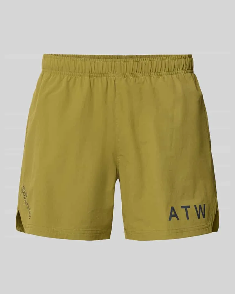 HALO Shorts mit elastischem Bund Oliv