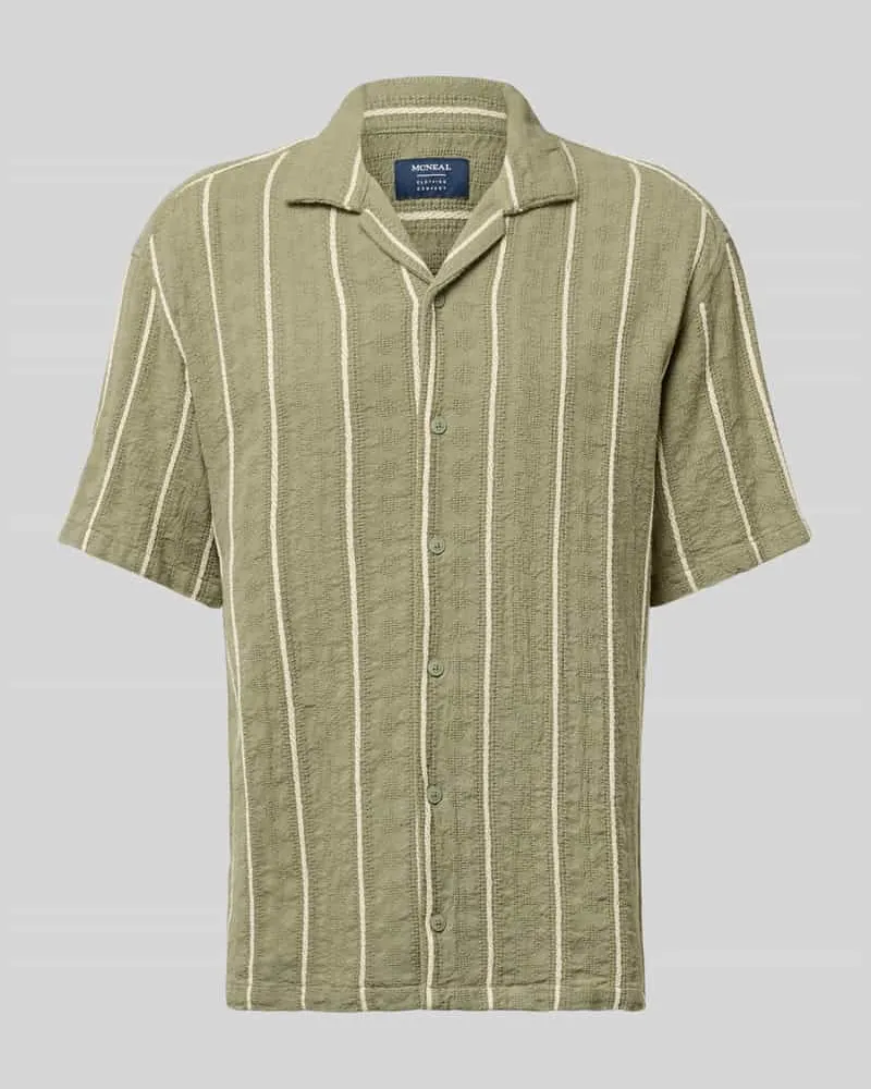 McNeal Regular Fit Freizeithemd mit Streifenmuster Lind