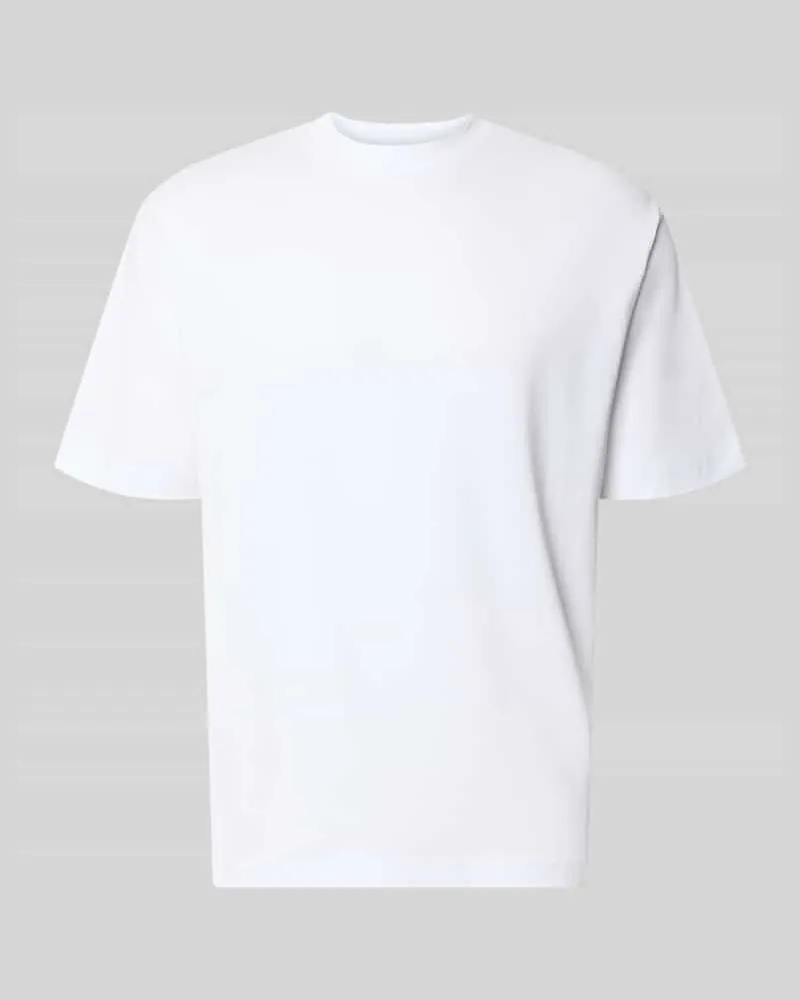 McNeal Regular Fit T-Shirt mit Rundhalsausschnitt Weiss