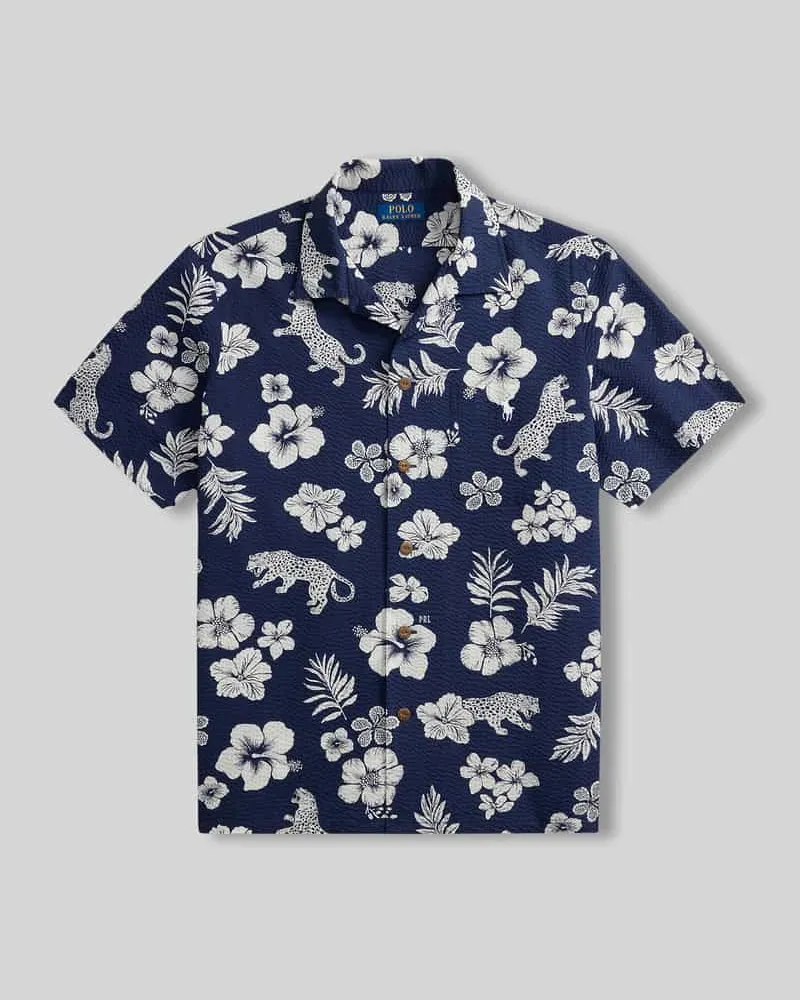 Ralph Lauren Regular Fit Freizeithemd aus reiner Baumwolle Dunkelblau