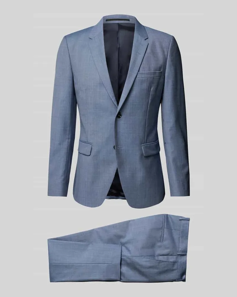 Tiger of Sweden Slim Fit Anzug aus reiner Viskose Modell 'JAMIE Rauchblau