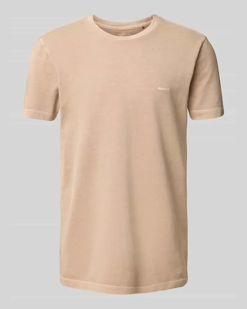 Gant T-Shirt mit Label-Stitching 
