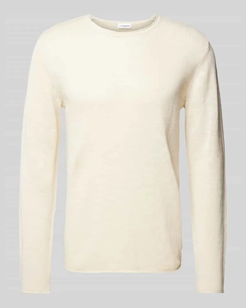 Lindbergh Strickpullover mit Strukturmuster Offwhite