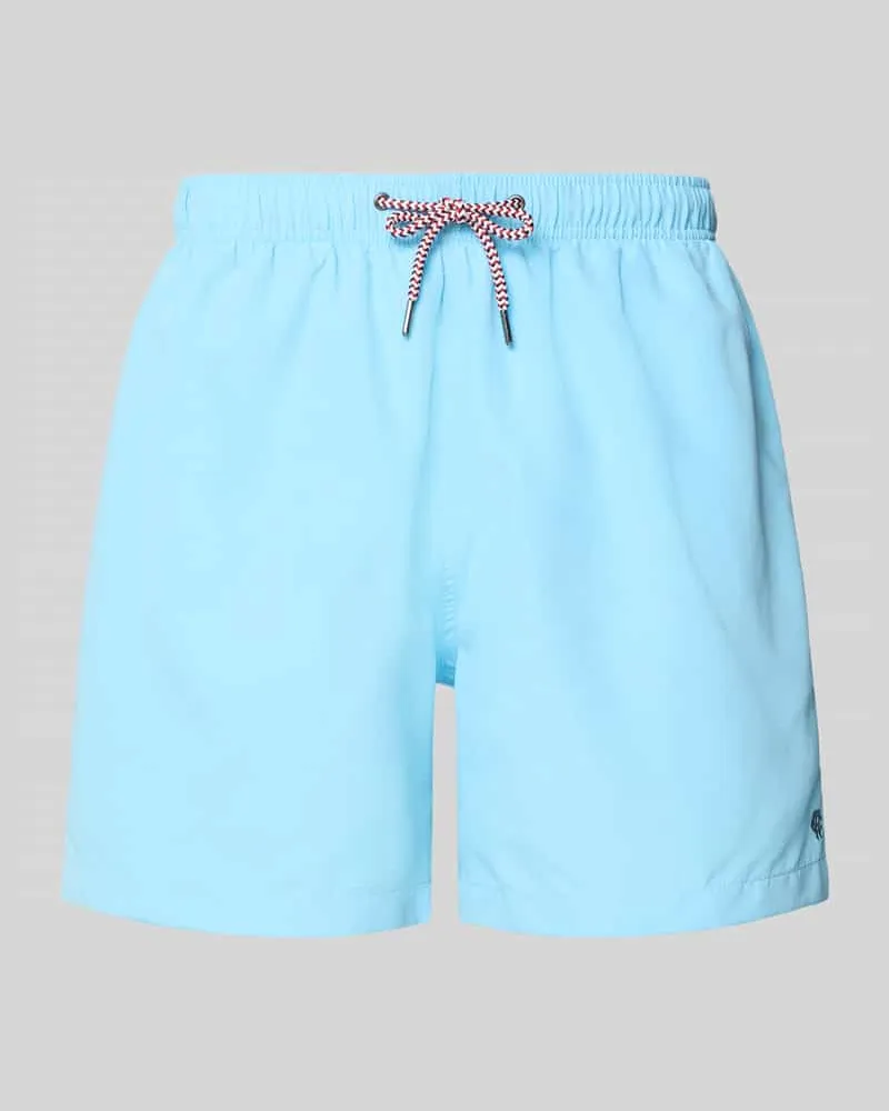 McNeal Badehose mit Gesäßtasche und Logo-Stitching Sky