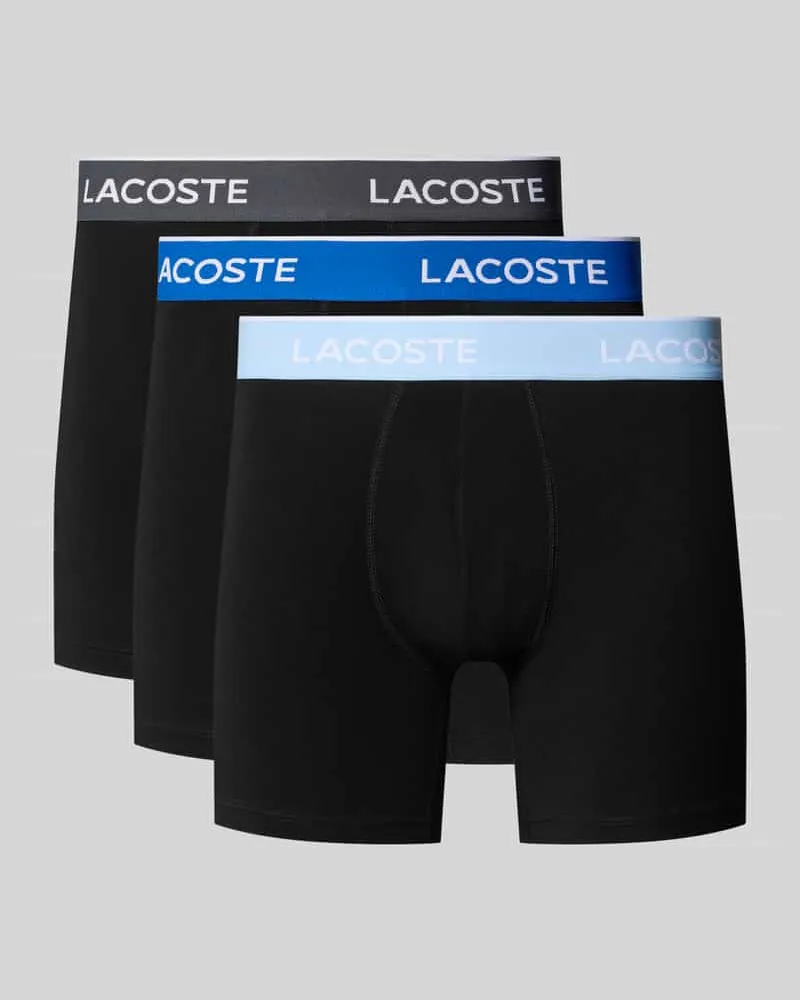 Lacoste Trunk aus Baumwoll-Mix im 3er-Pack Black