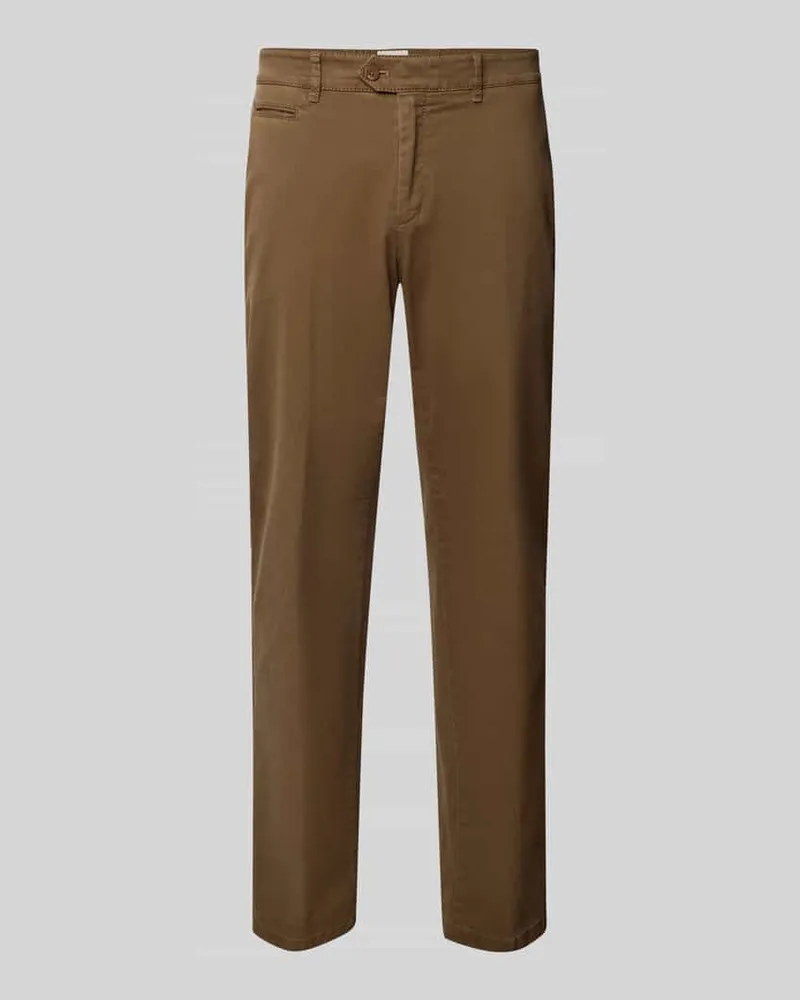 Brax Regular Fit Chino mit Gesäßtaschen Modell 'Everest Mittelbraun