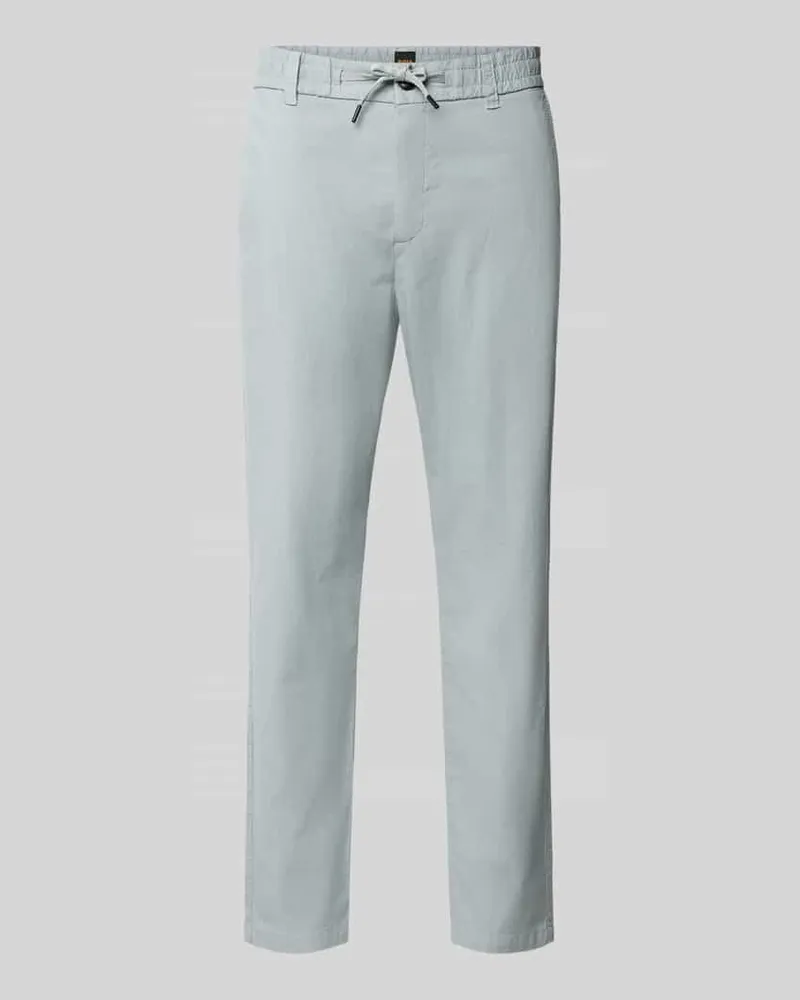 HUGO BOSS Tapered Fit Chino aus Baumwoll-Mix Modell 'GABARDINE Eisblau