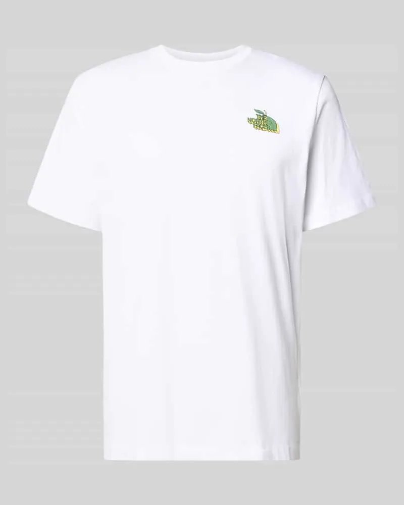 The North Face Regular Fit T-Shirt mit Motiv-Print auf der Rückseite Weiss