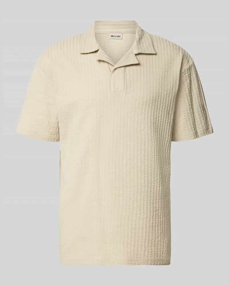 Only & Sons Relaxed Fit Poloshirt aus reiner Baumwolle Modell 'AUSTIN Beige