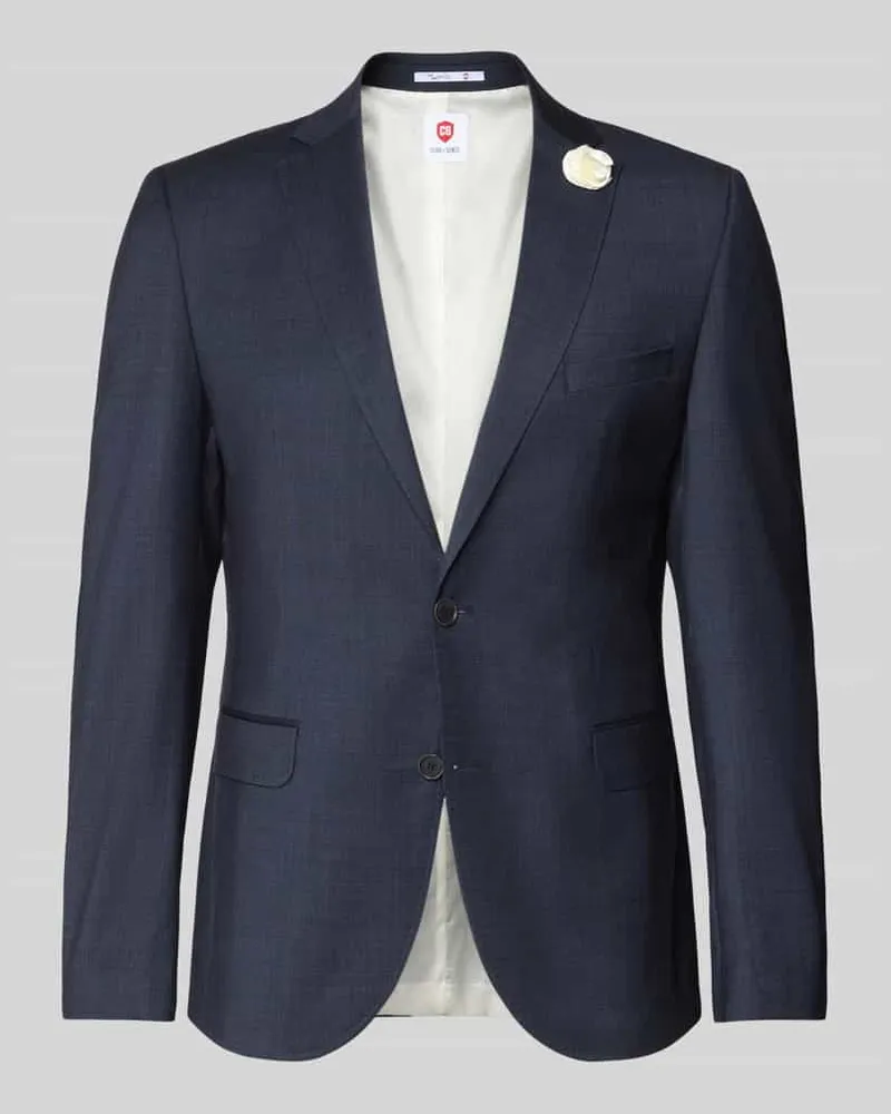 CG Slim Fit 2-Knopf-Sakko mit Zier-Detail Marine
