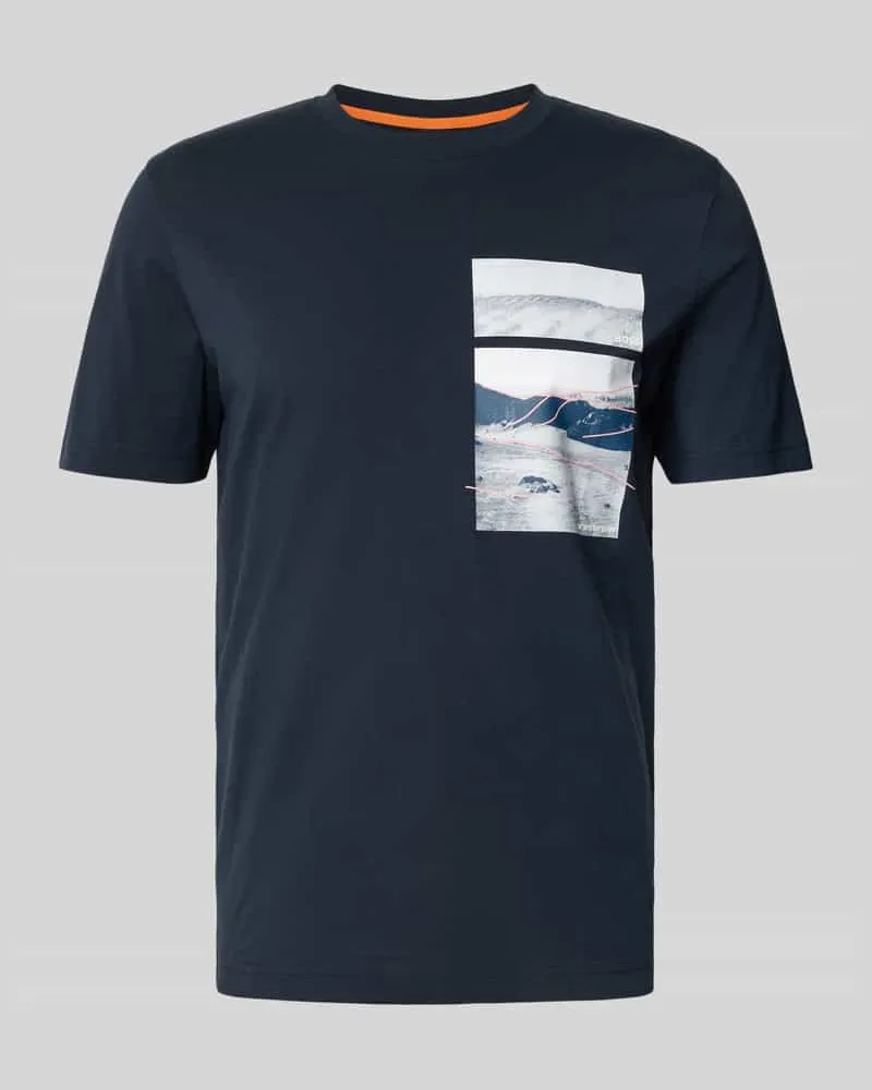 HUGO BOSS T-Shirt mit Motiv- und Label-Print Modell 'Dune 