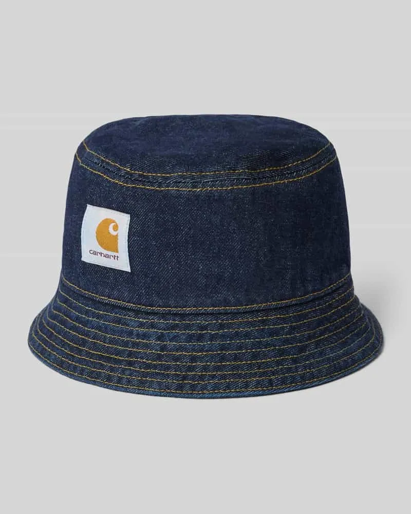 Carhartt WIP Bucket Hat mit Label-Patch Modell 'Belmar Jeansblau
