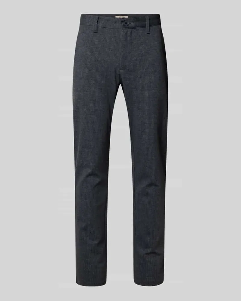 Only & Sons Slim Fit Chino aus Viskose-Mix Modell 'MARK Dunkelblau