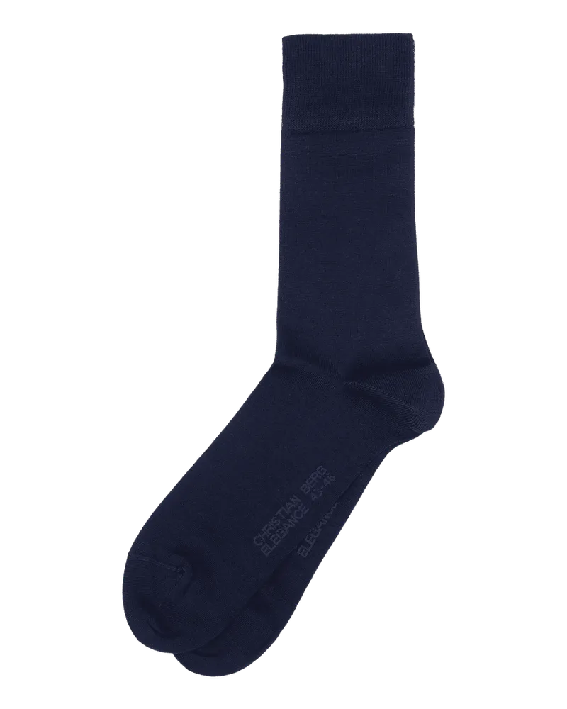Christian Berg Socken aus Baumwoll-Mix im 2er-Pack Marine