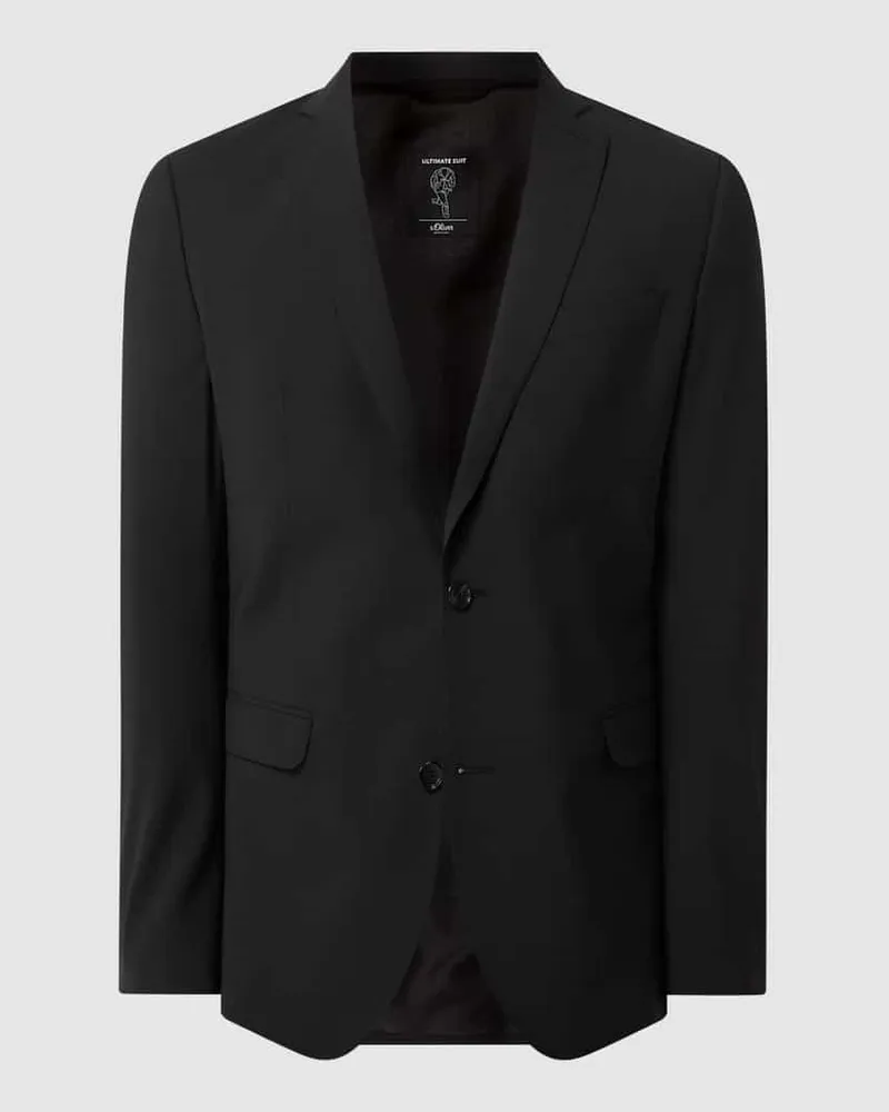 S.Oliver Slim Fit Sakko mit Reverskragen 