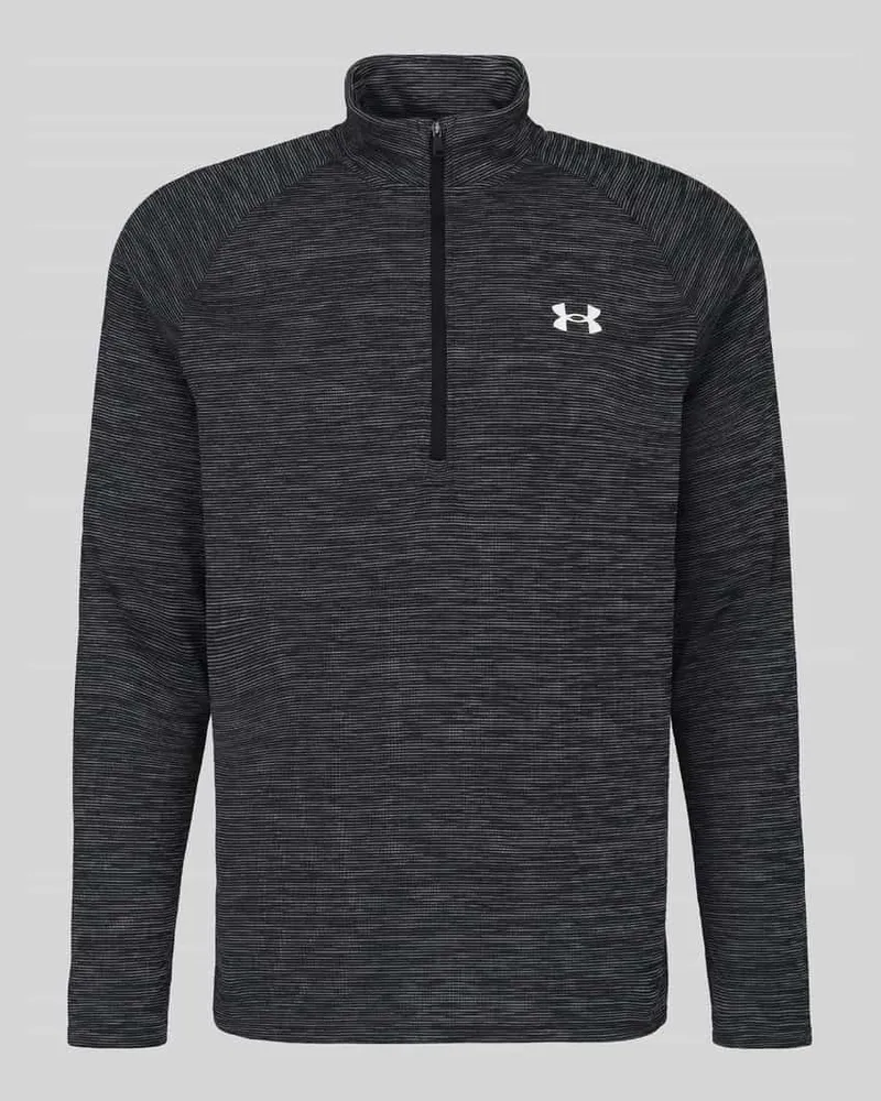 Under Armour Regular Fit Sport-Langarmshirt mit Label-Print Black