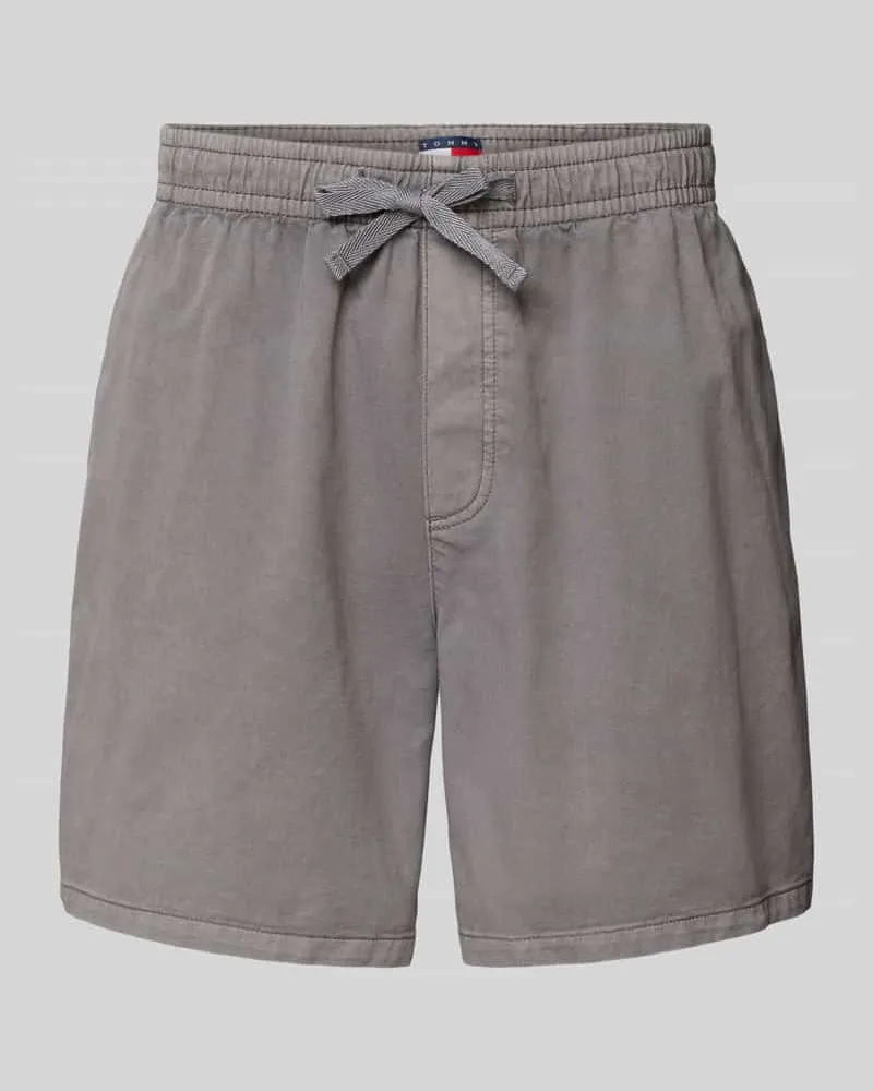 Tommy Hilfiger Loose Fit Jeansshorts aus Baumwoll-Twill Black