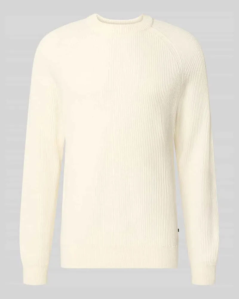 Matinique Regular Fit Pullover aus reiner Baumwolle Modell 'Hellson Offwhite