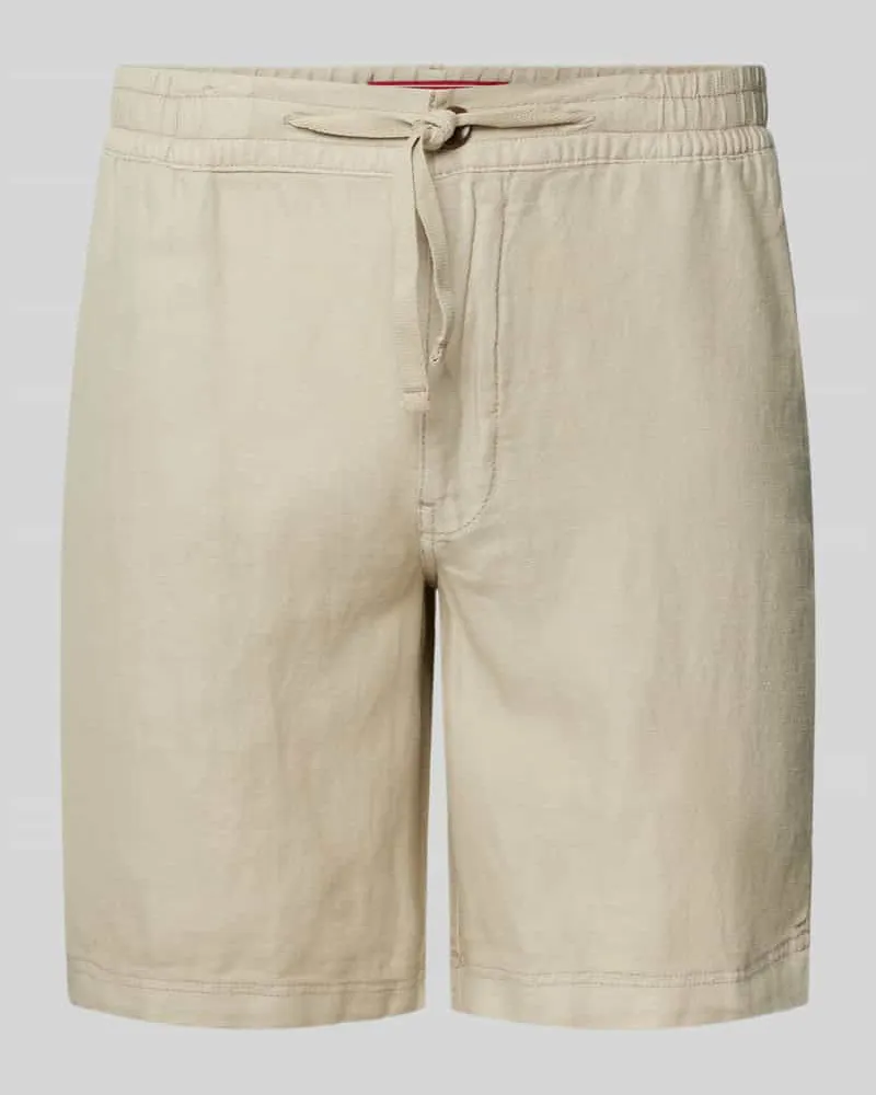 Superdry. Regular Fit Leinenshorts mit Tunnelzug Modell 'Merchant 