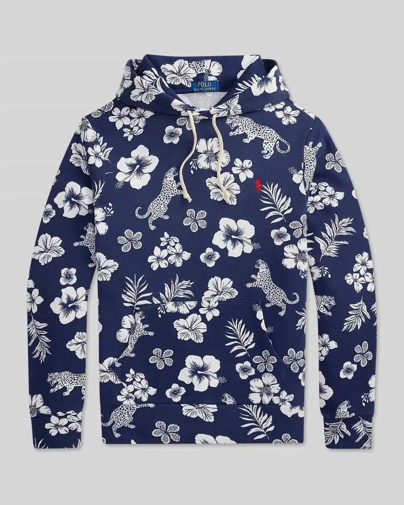 Ralph Lauren Regular Fit Hoodie aus reiner Baumwolle Marine