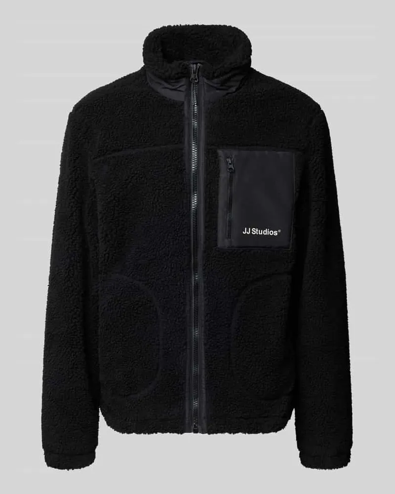 Jack & Jones Fleecejacke mit Stehkragen und Brusttasche Modell 'SOHO 