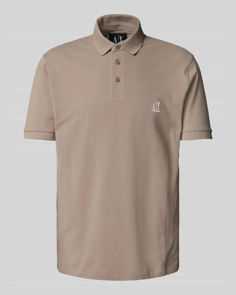 Armani Exchange Poloshirt mit Label-Stitching 