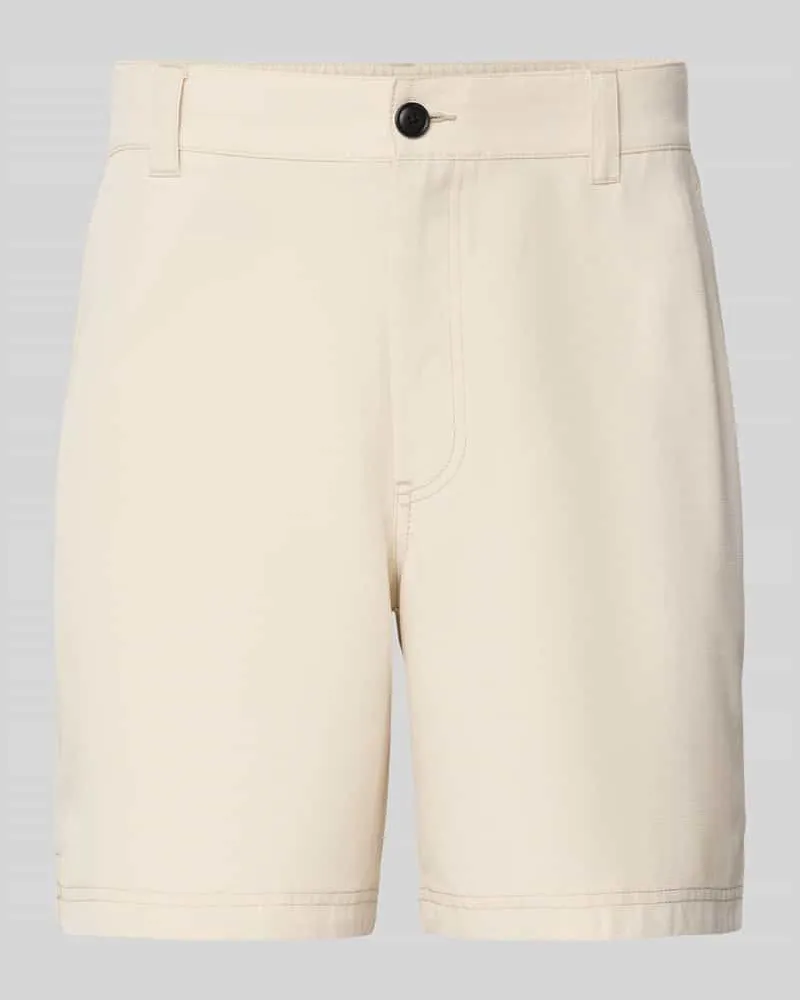 HUGO BOSS Tapered Bermudas aus Lyocell-Mix Modell 'SANDREW-5 Sand