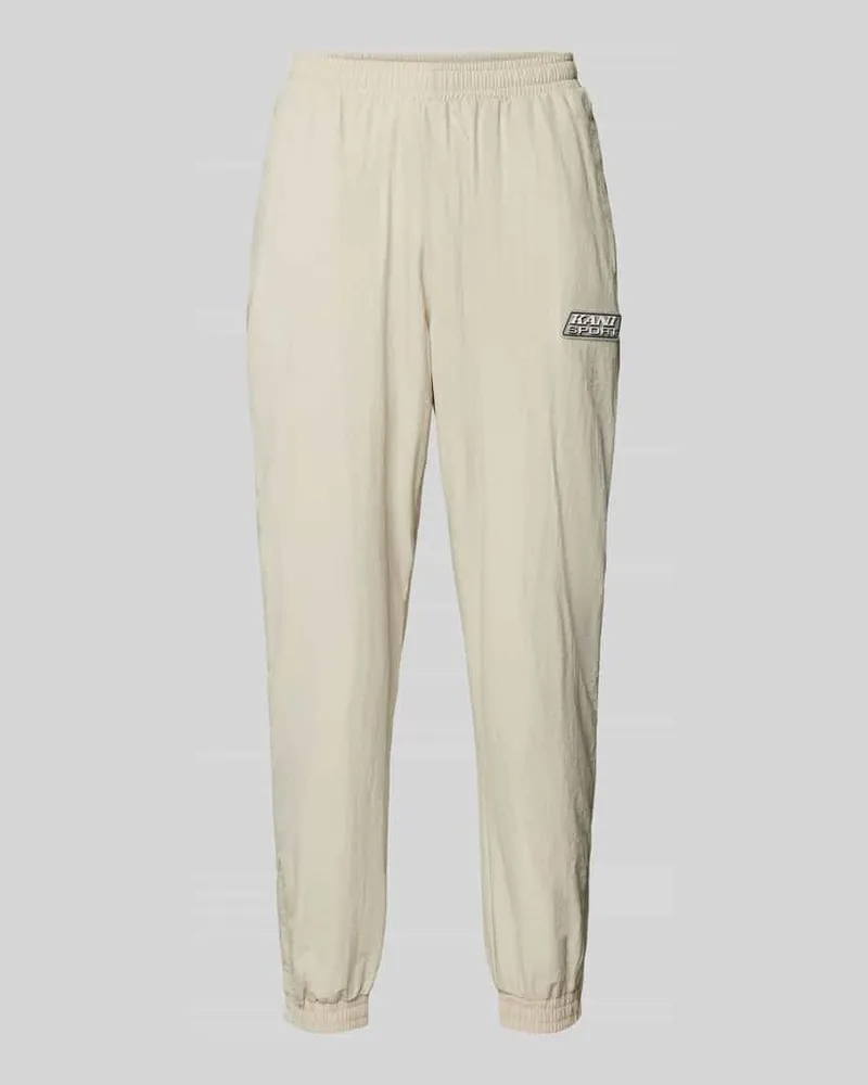 Karl Kani Sweatpants mit elastischem Bund Sand