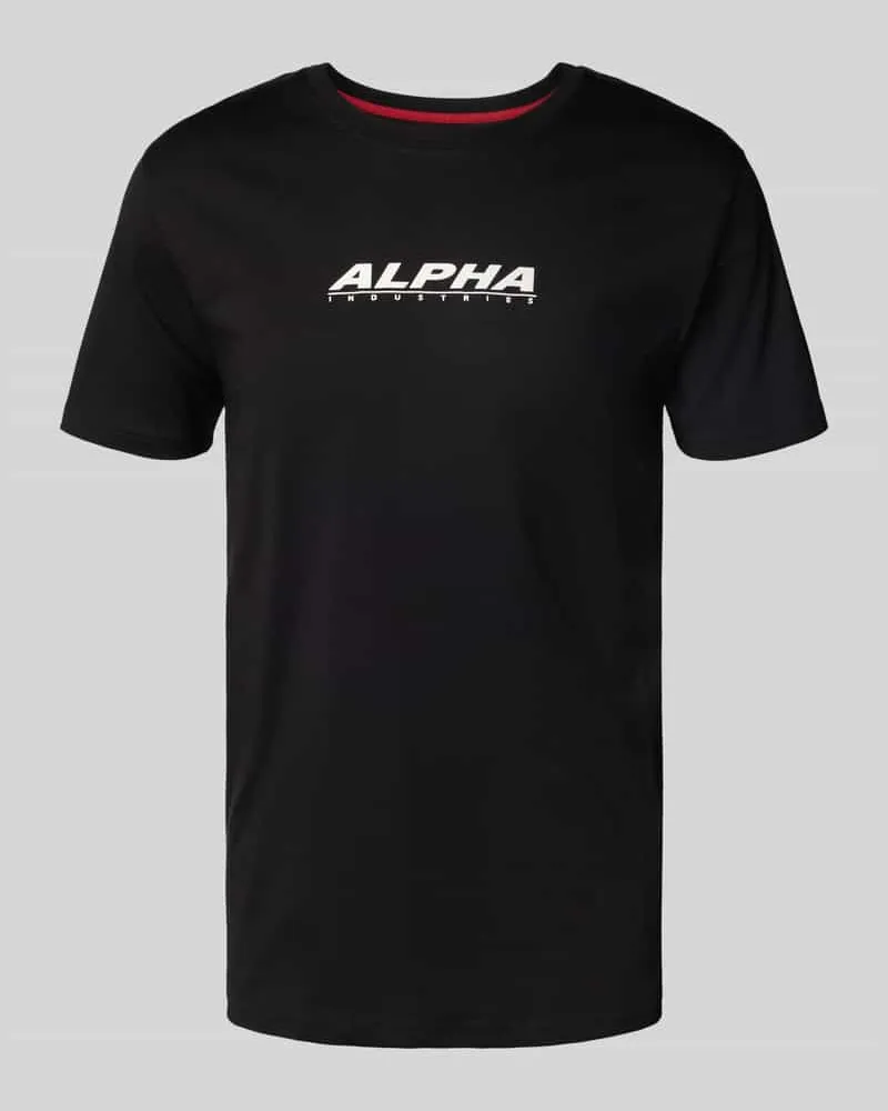 Alpha Industries T-Shirt mit Label-Print 