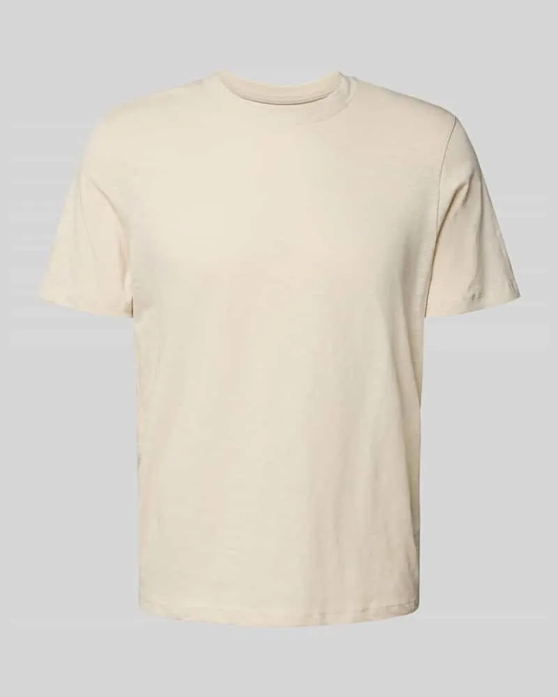 McNeal Regular Fit T-Shirt mit Rundhalsausschnitt Sand