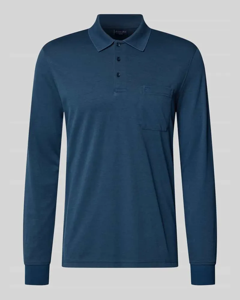 Christian Berg Regular Fit Poloshirt mit Baumwoll-Anteil Dunkelblau