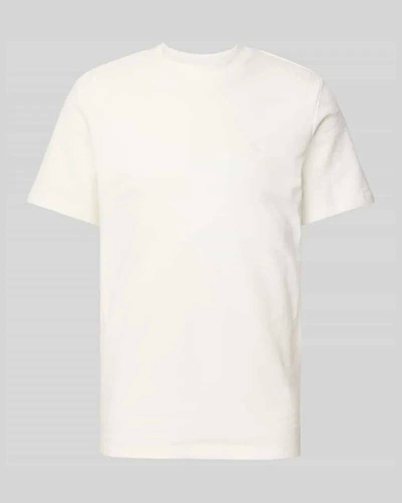 Blend T-Shirt mit geripptem Rundhalsausschnitt 