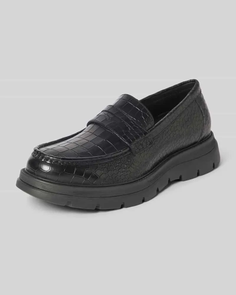 Steve Madden Loafer mit Kontrastbesatz Modell 'RAIDEN Black
