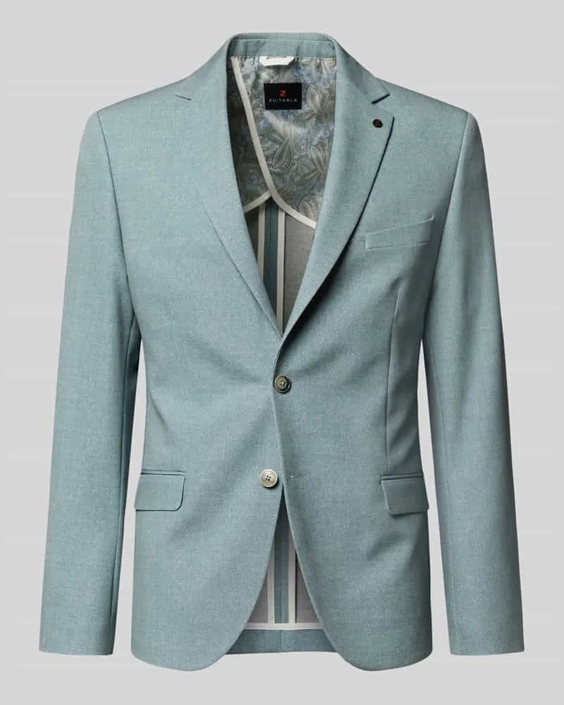 Zuitable Sakko mit Pattentaschen Modell 'NICK Hellgruen