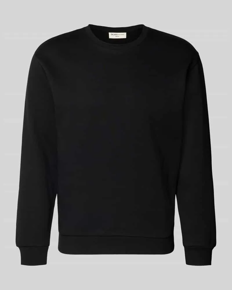 Tom Tailor Regular Fit Sweatshirt aus Baumwoll-Mix Black