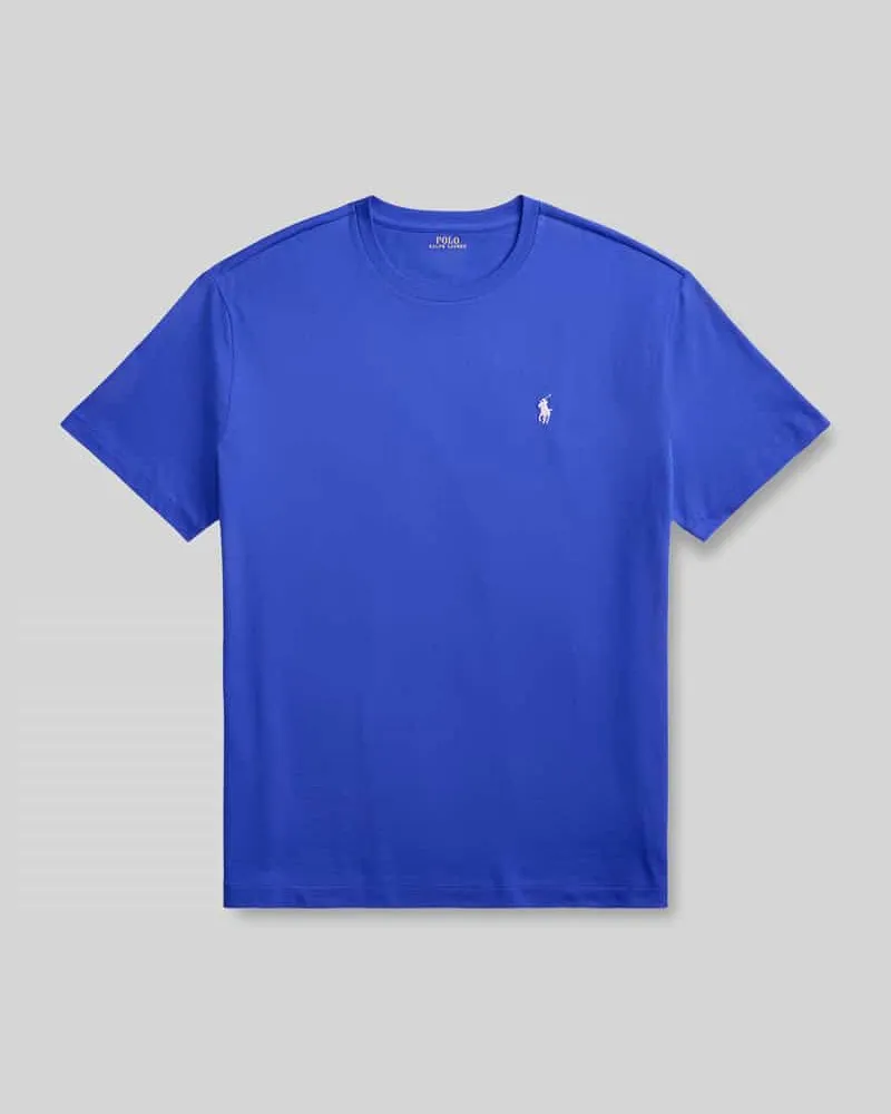 Ralph Lauren Regular Fit T-Shirt aus reiner Baumwolle Blau