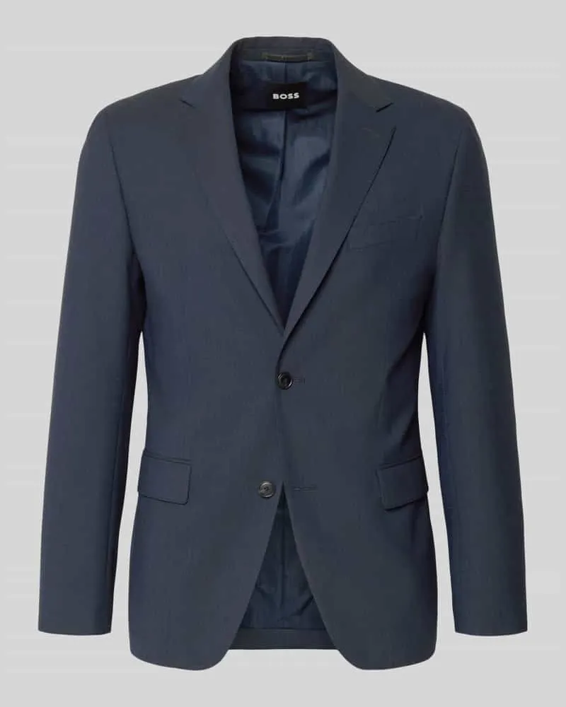 HUGO BOSS Slim Fit Kurzblazer mit Schurwoll-Anteil Modell 'P-HUGE Marine
