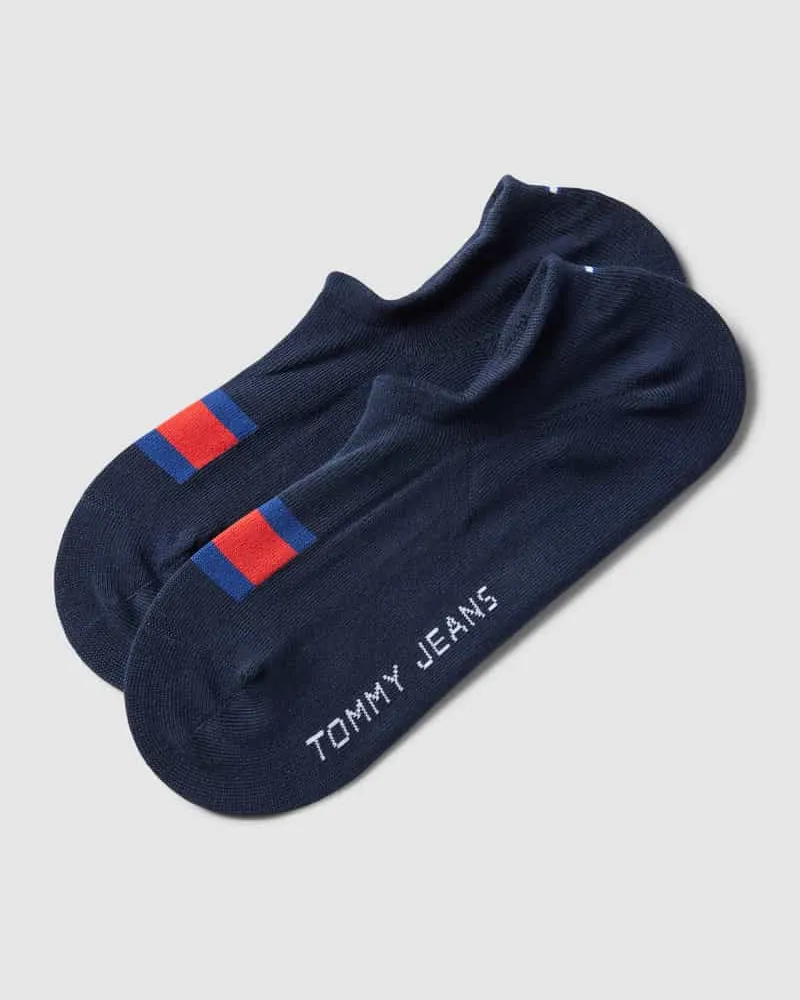 Tommy Hilfiger Füßlinge mit Logo-Print im 2er-Pack Marine