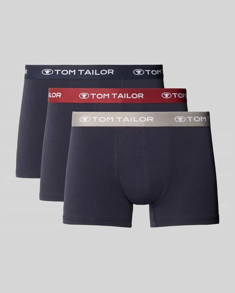 Tom Tailor Pants aus Baumwoll-Mix im 3er-Pack Dunkelblau