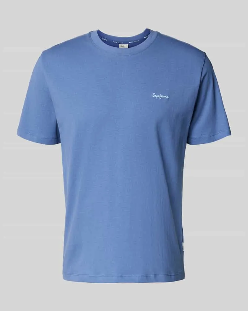 Pepe Jeans Regular Fit T-Shirt aus reiner Baumwolle Modell 'CONNOR Marine