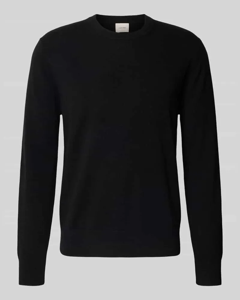 Calvin Klein Strickpullover aus reinem Kaschmir Black