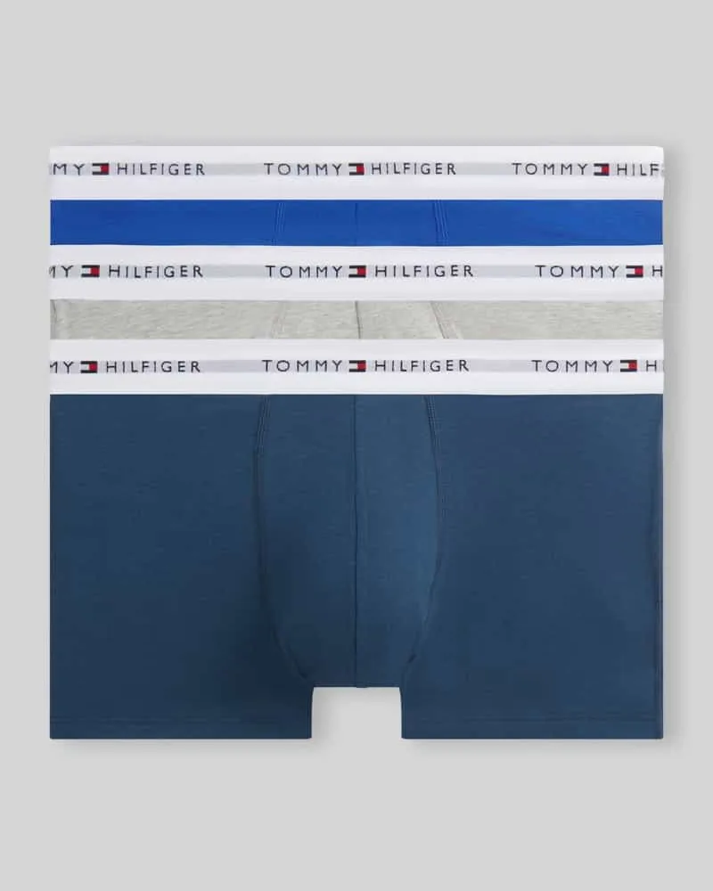 Tommy Hilfiger Pants mit Logo-Bund im 3er-Pack Blau
