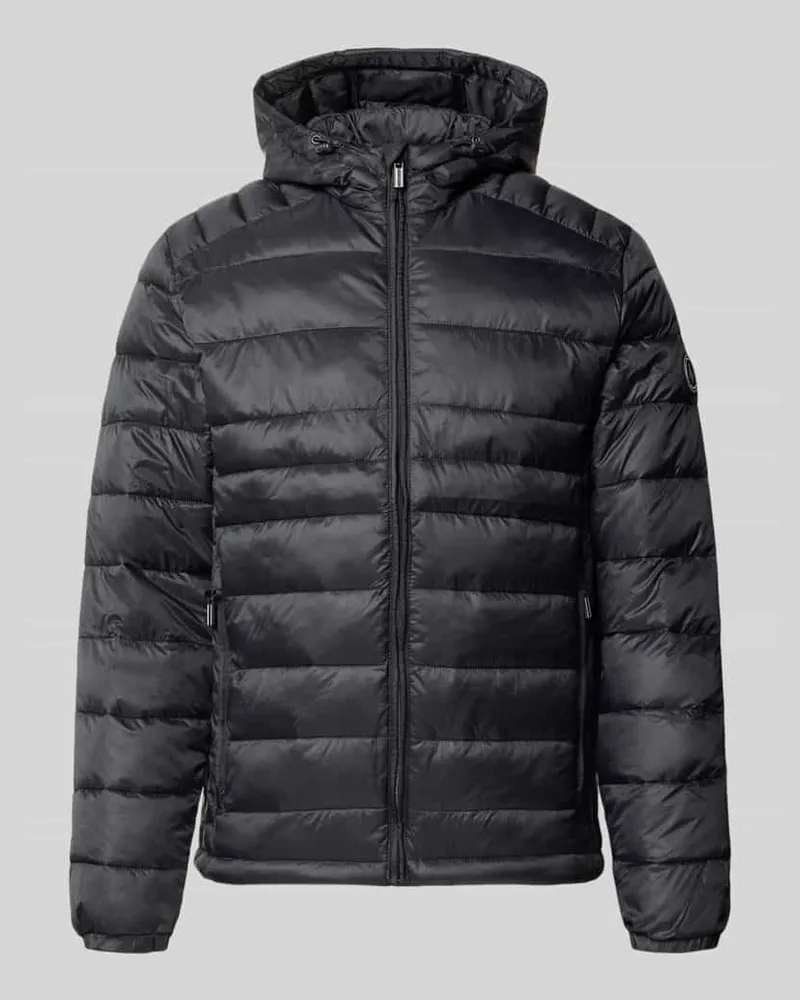 Jack & Jones Regular Fit Jacke in Stepp-Optik Modell 'KINGSLEY Black